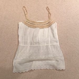 Future paradise white lace top